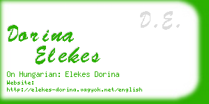 dorina elekes business card